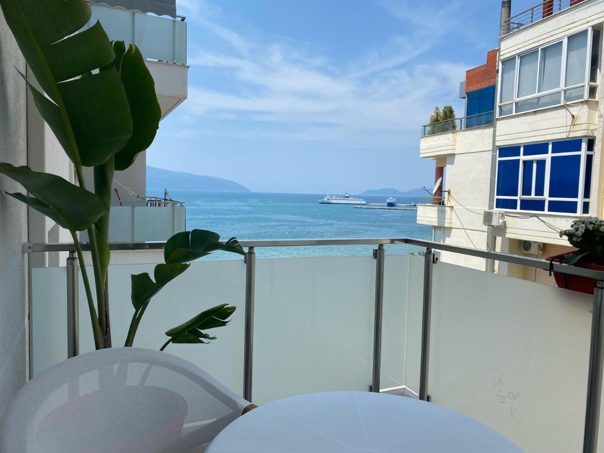 Luxury Seaview Vlora Flat Free Parking Apartment Exterior photo