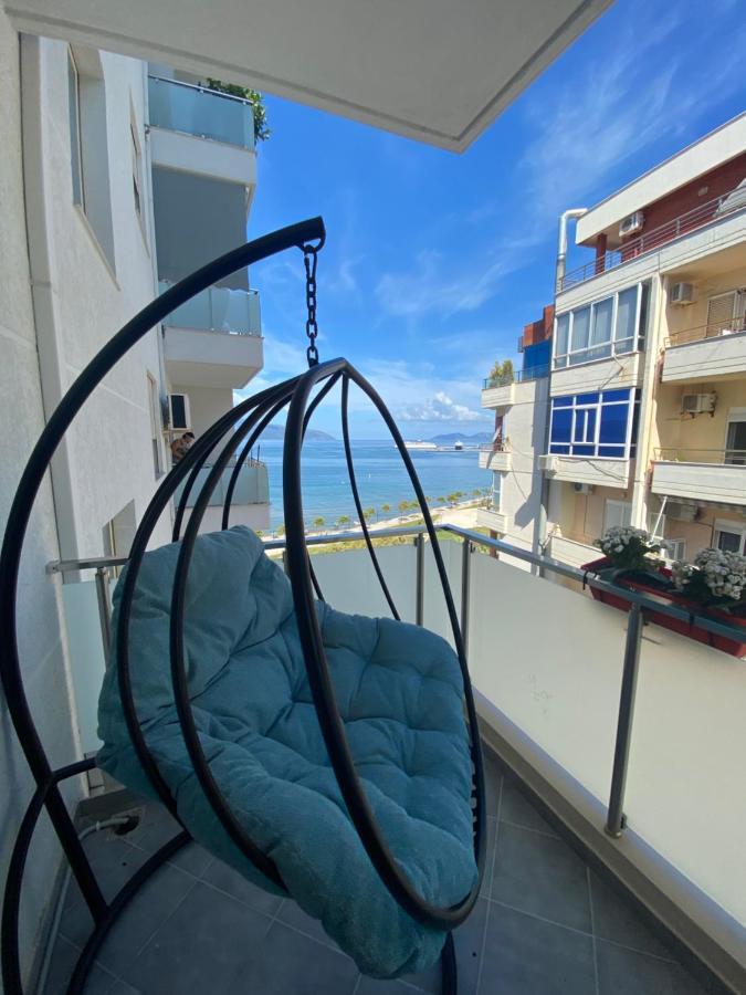Luxury Seaview Vlora Flat Free Parking Apartment Exterior photo